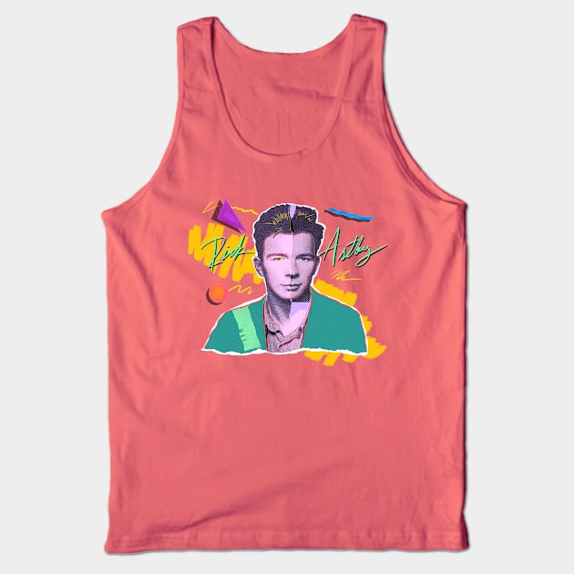 RICK ASTLEY 80S RETRO STYLE Tank Top by DISCO DISCO MX